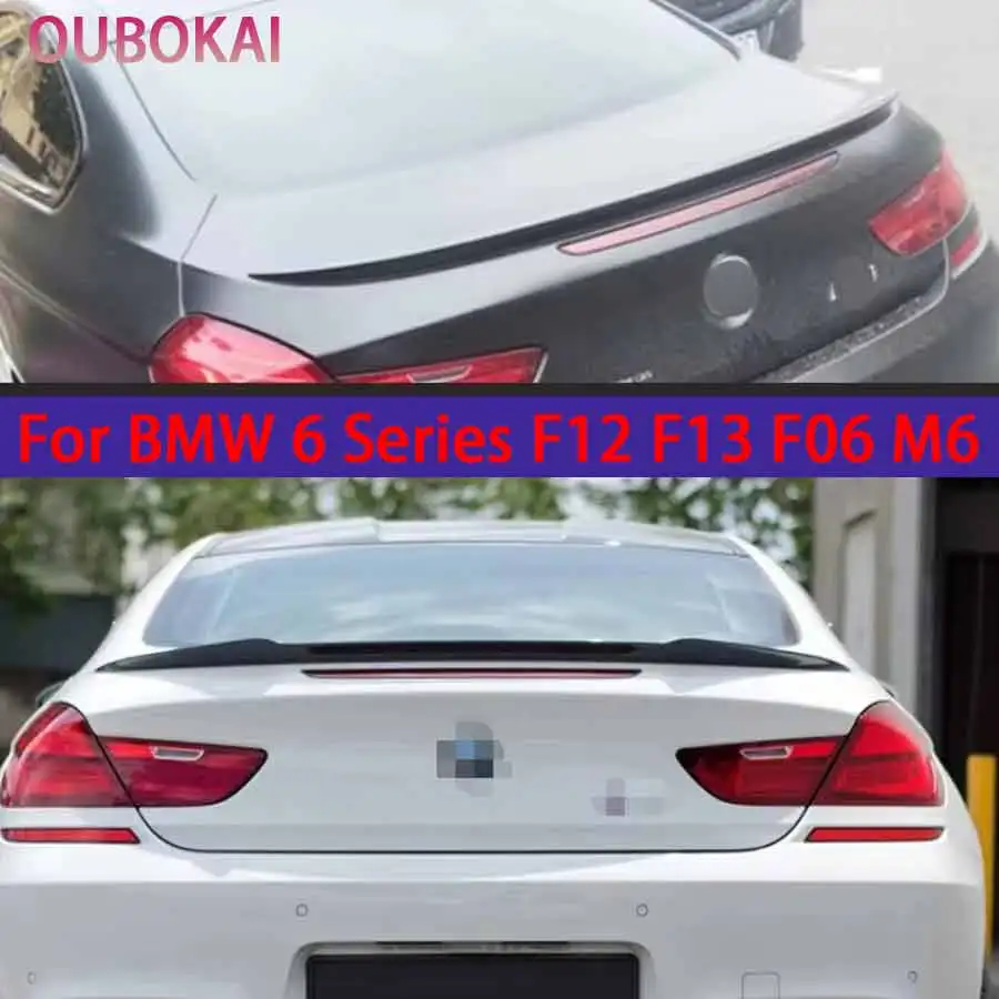 Für BMW 6er F12 F13 F06 M6 Carbonfaser-Spoiler Heckflügel Entenbürzel Heckspoiler Nachrüstung des Heckflügels