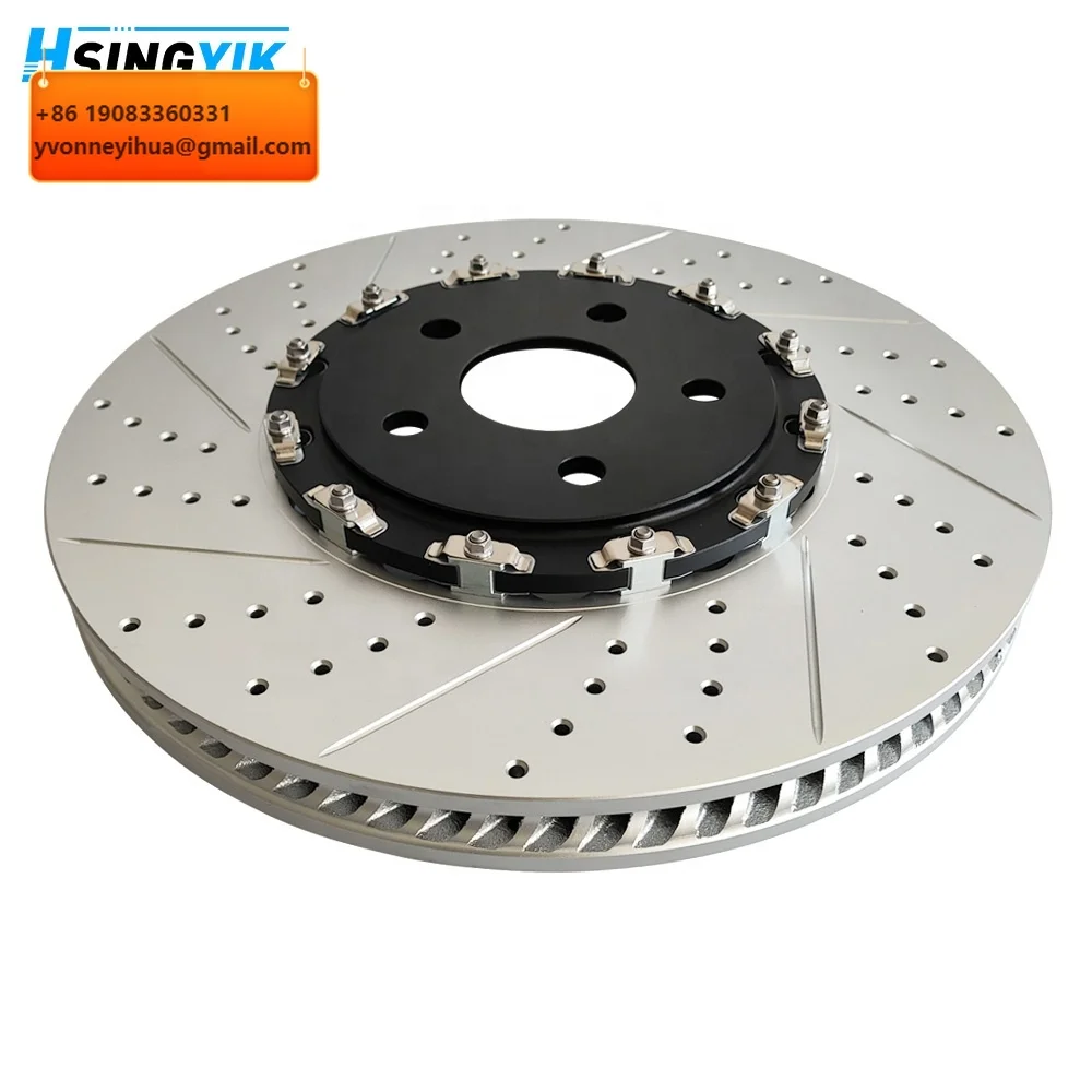 Oem Quality Anti Corrosion Coating 2 Piece Rotor OEM 68305562AB Front Break Disk Set Floating Brake Disc For Jeep Dodge