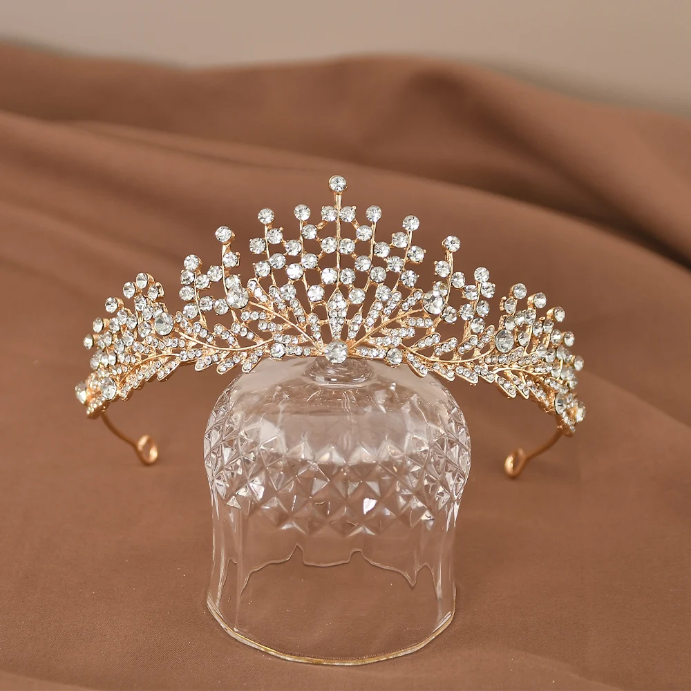 18 Year Old Princess Crown Hair Jewelry Gift Korean Style Crystal Tiaras Wedding Crown For Young Women Hair Accessories