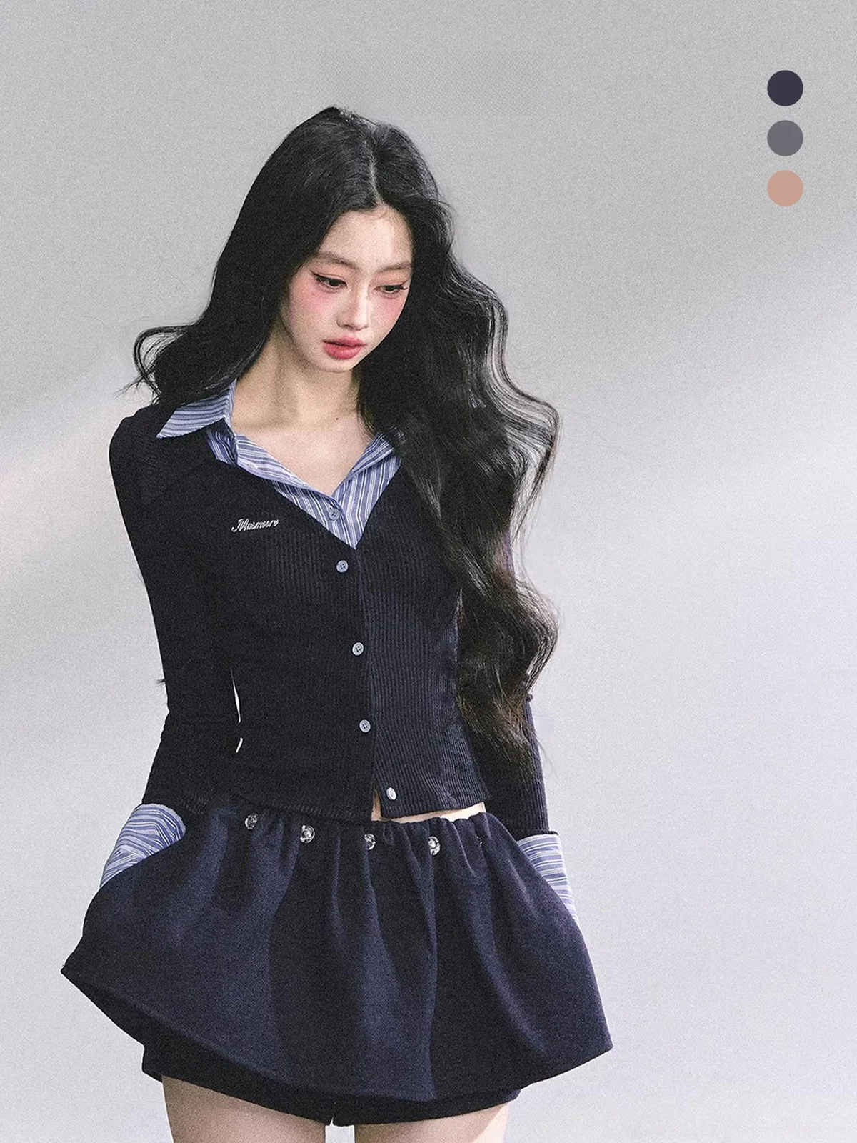 

Aomalm Women's Long Sve Striped Knitted T-irt Cotton Polyester Blend Slim Fit Casual Wear Oak Poem Collection