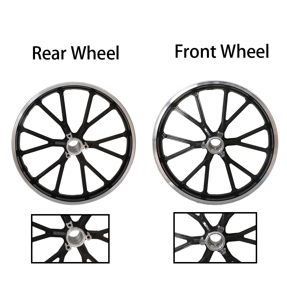 2.50-10 Inch Front Rear Wheel Aluminum Alloy Hub For Pocket Bike 47cc 49cc Scooter Dirt Pit Bike Minimoto Accessories Motorcycle