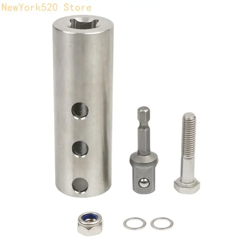 

N84C Electric Drill Adapter for Trailer Jacks 1In Shafts Stainless Steel Construction