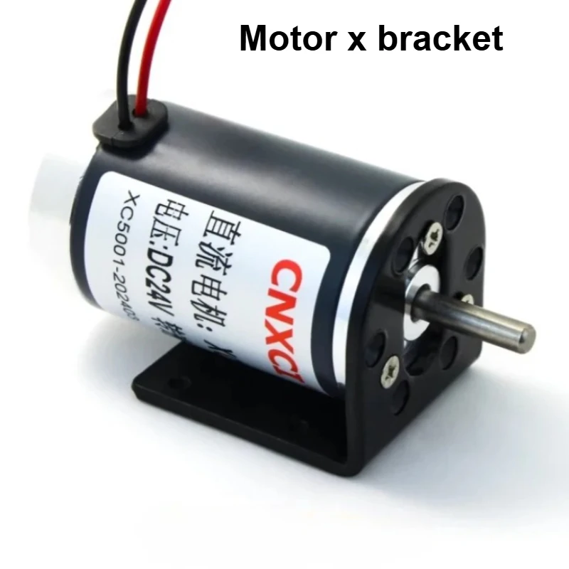 12V micro permanent magnet DC brushed motor 24V adjustable high power forward reverse carbon brush motor XC38MS64 Ball bearing
