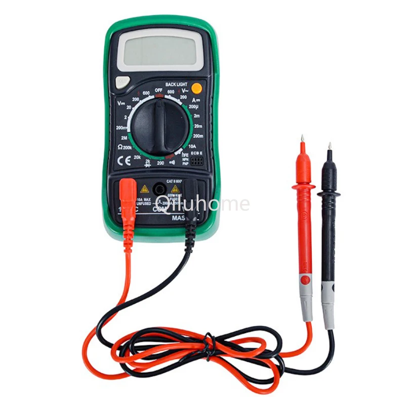 Dc current tester Backlight data retention continuous diode hFE test Mini handheld LCD digital multimeter