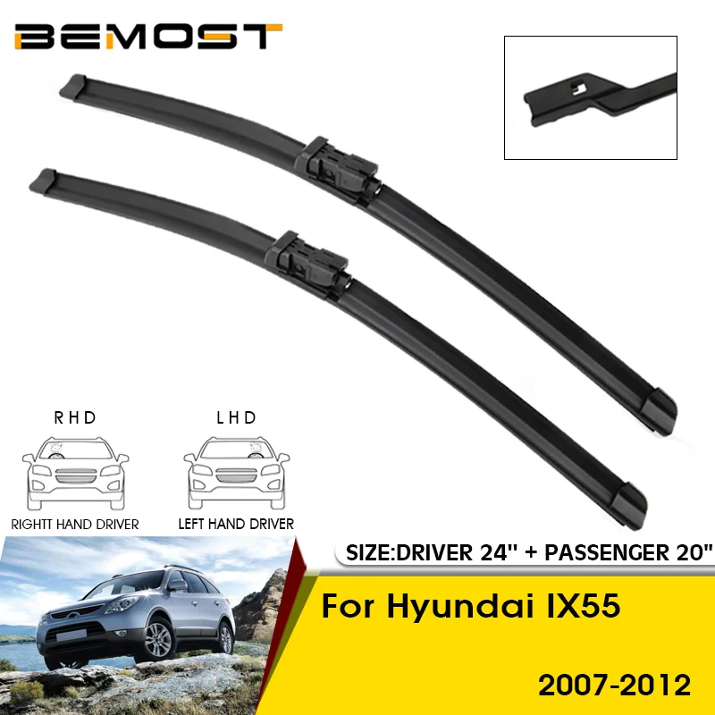 

Car Wiper Blades For Hyundai IX55 2007-2012 Windshield Windscreen Front Window Blades 24"+20" Car Accessories