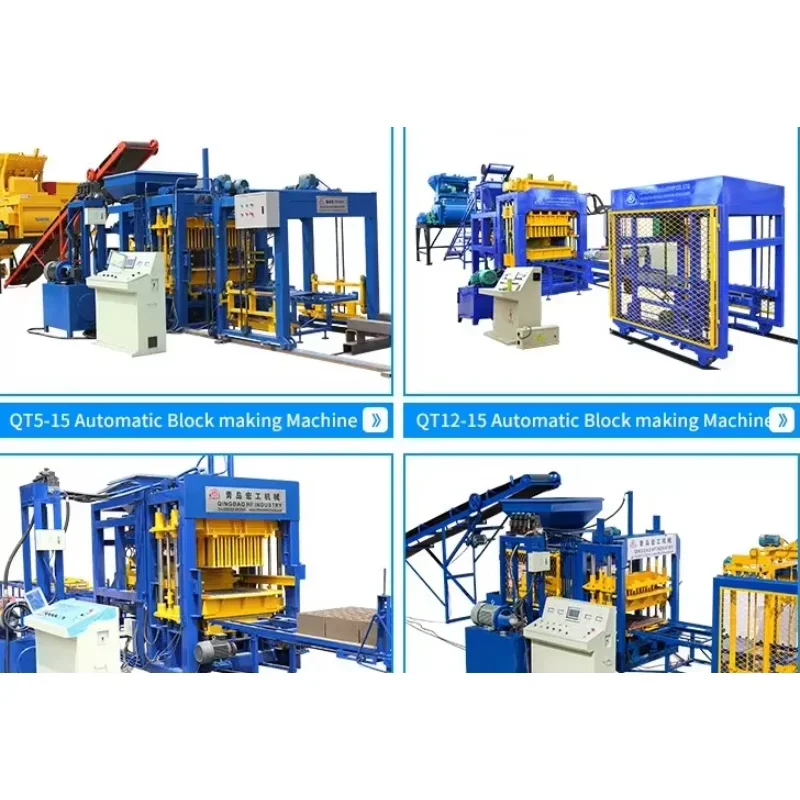 Fully Automatic Cement Brick Making Machine Concrete Paving Blocks Hollow Block Machine Price Machine De Fabrication De Briques