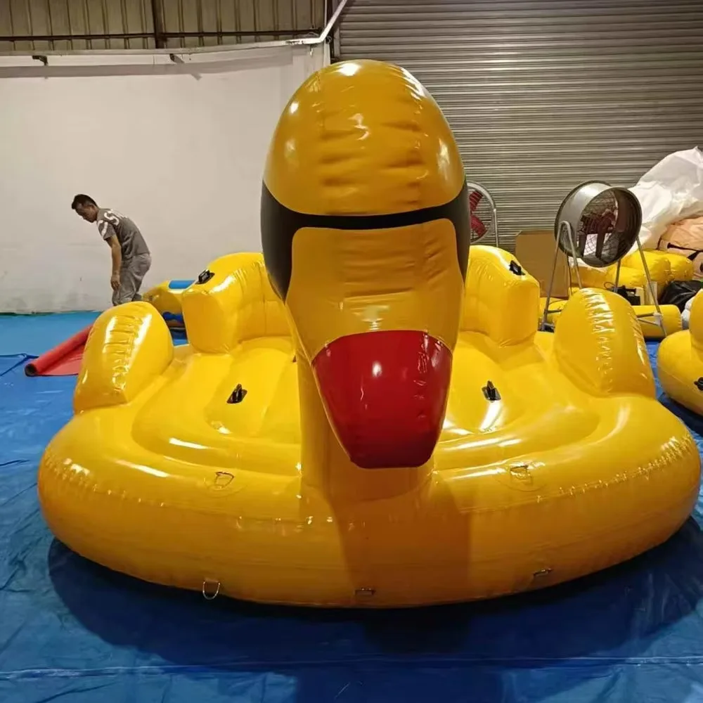 قارب بطة متين قابل للنفخ من مادة PVC للأطفال - قارب نشاط مائي ممتع لحدث حمام السباحة والبحيرة #2