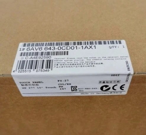 

Brand new original 6AV6643-0CD01-1AX1 6AV6643 0CD01 1AX1 Fast delivery