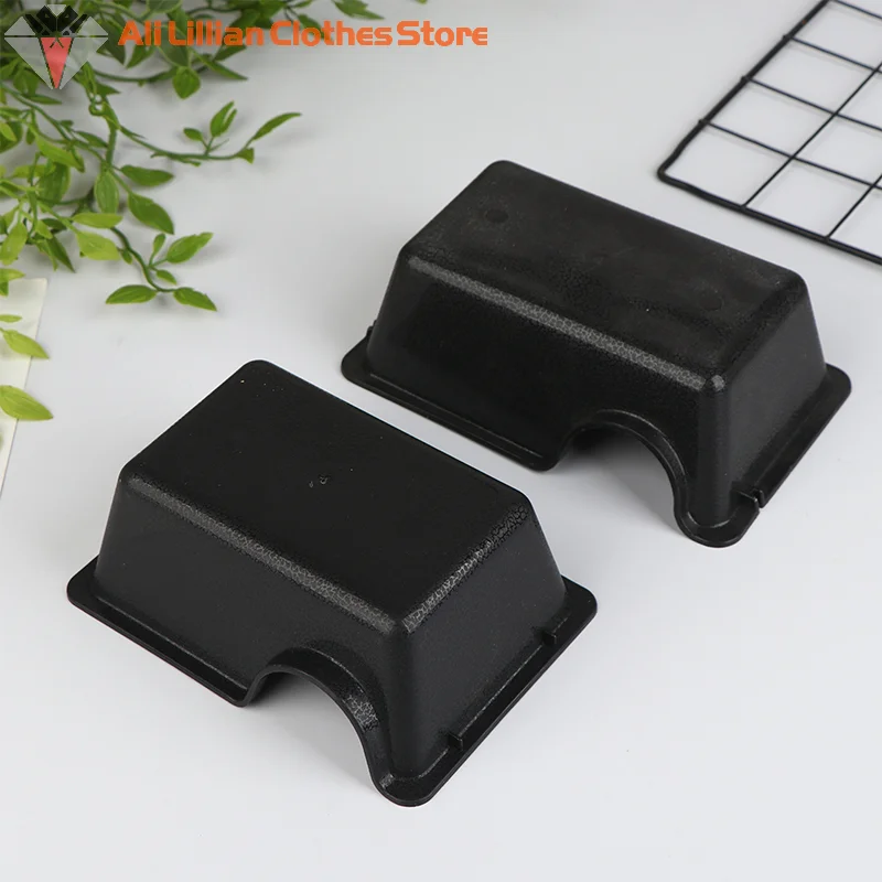 .New Sale-Reptile Hide Box Small Animal Hideaway Reptile Enclosure Black Ventilation Hiding Cave For Gecko Snake Spider Lizard