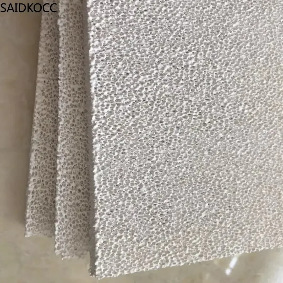 SAIDKOCC Thick 10mm Alumina Ceramic Filter Aperture 10ppi-60ppi Options Porous Foam Ceramic Filter Support Custom Size