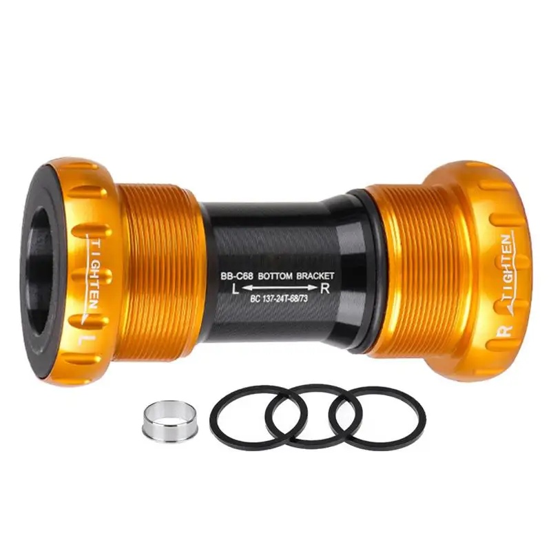 Bottom Bracket Spacer Bearing Middle Shaft For Cranks Bottom Bracket Tool Bicycles Replacement BB52 Threaded Integrated Hollow