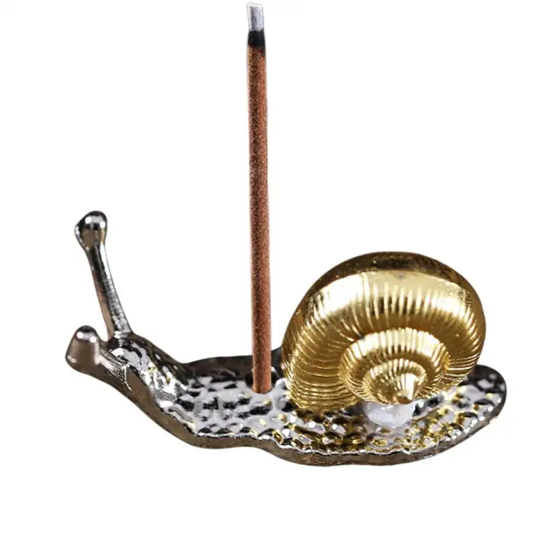 الرماد الصغير الماسك القرع الحلزون لوتس حامل حامل البخور الإبداعي مصنوعة من النحاس أدوات البوذية اليابانية المنزلية الحلي