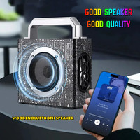 Portable Wooden Bluetooth Speaker W1 Handheld Bass Cannon Large Volume Wireless Card Sound System from Mainland China Consumer E