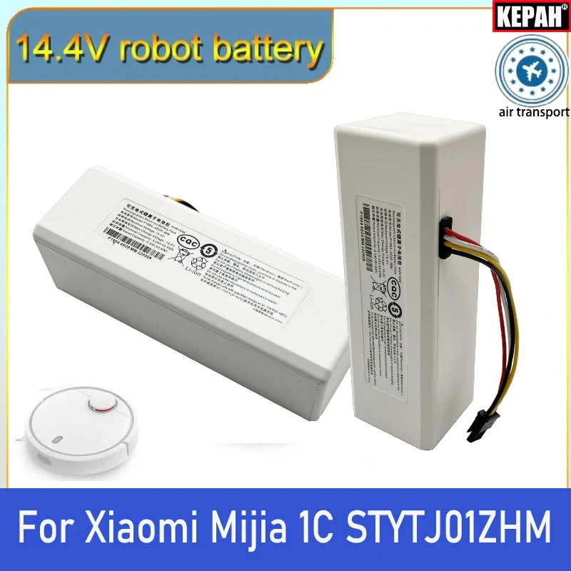 

Brand new 14.4V P1904-4S2P-MM lithium Battery For Xiaomi Mijia 1C STYTJ01ZHM Robot Vacuum Mop Cleaner Accessories 12800mAh