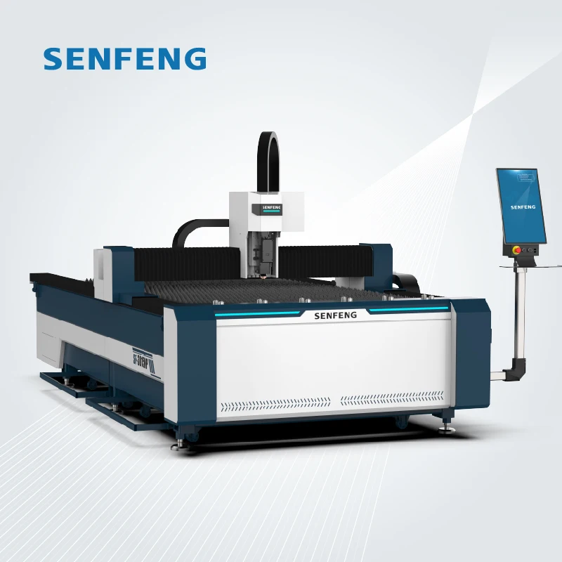 SENFENG 3kW 6kW 12kW Metal Cutter Fully Automatic Focus 3-Axis Cnc Cutting Machine Fiber for Sheet Metal Cut