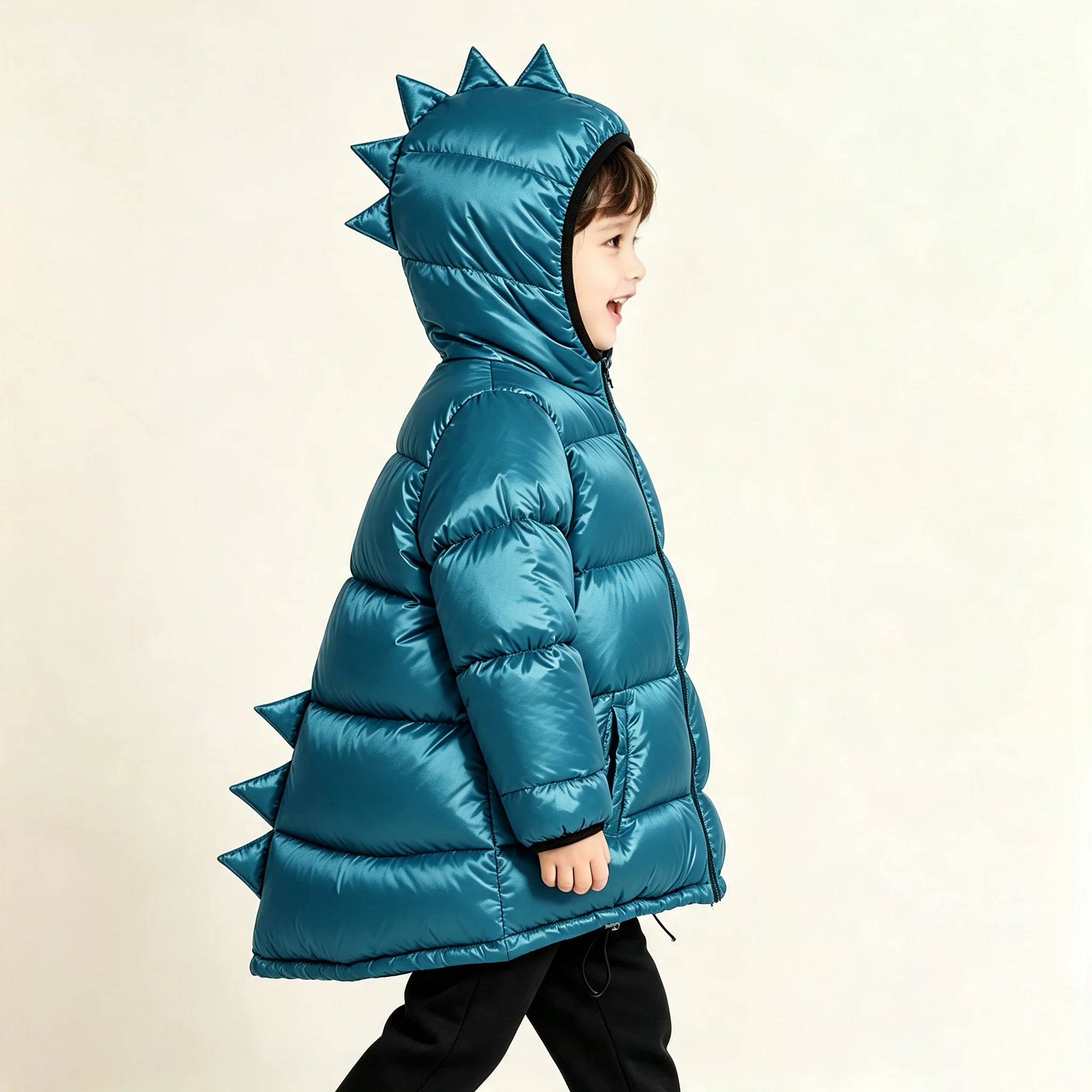 Dinosaur Kids Parka Down Coat Jacket Windproof Waterproof Thicken Children Warm Down Snowsuit Toddler Girl Boy Parkas Outerwear