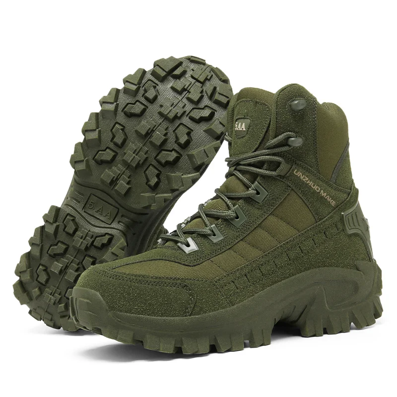 Combat boots High tops for men Desert training hiking boots Casual breathable ankle boots for men non-slip wear resistant39-46