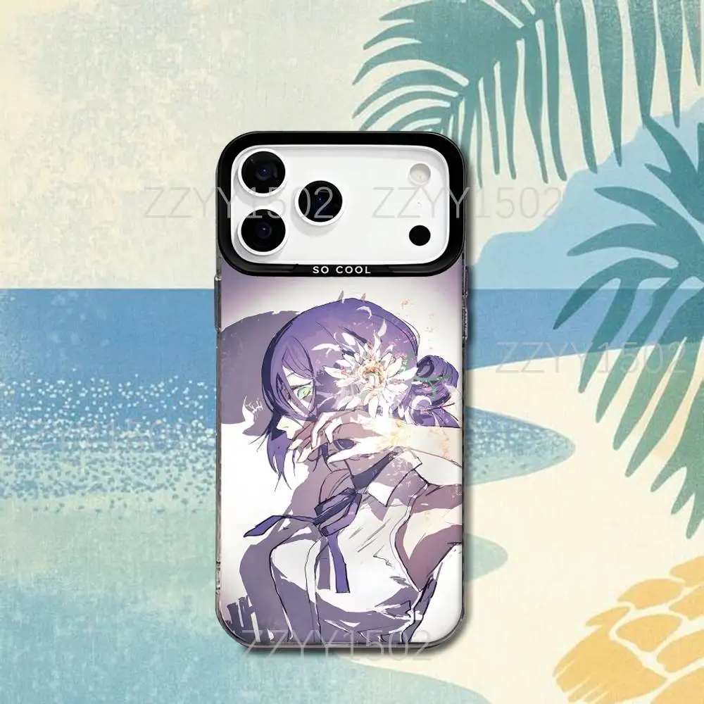 C-Chainsaw R-Reze Arc M-Man 映画風スマホケース iPhone 17,16,15,14,13,12,X,8,Pro,Max,Plus,SE4,Air,Mini対応 HD ブラック IMD マット仕上げ