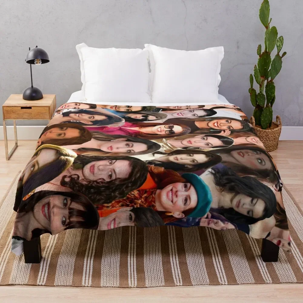 

Anne Hathaway Photo Collage Throw Blanket Decoratives manga Retros Beautifuls Blankets