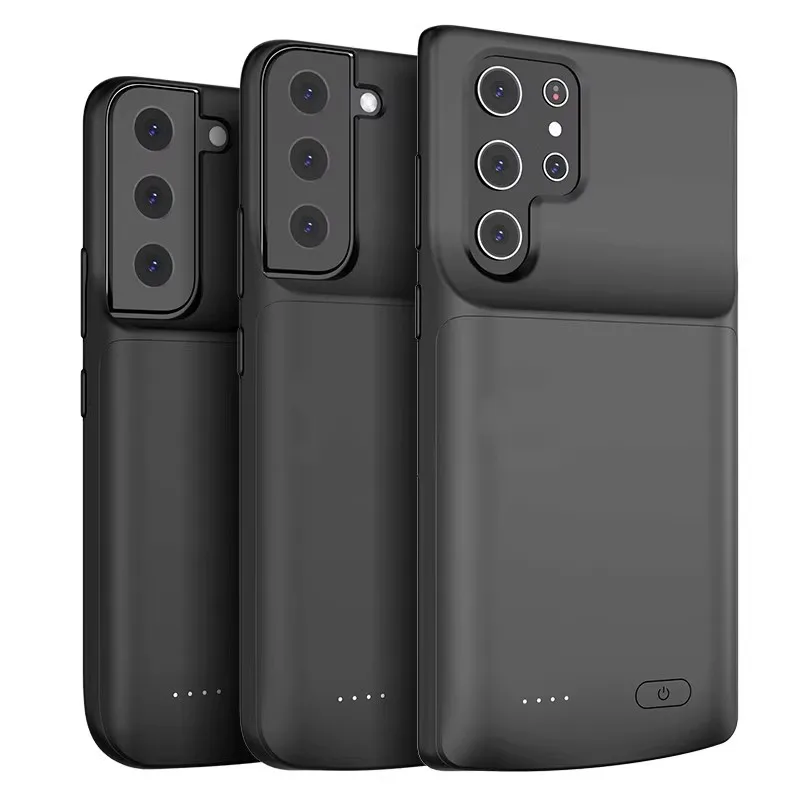 لسامسونج S24 S23 S21 الترا زائد 10000mAh شاحن بطارية حالة قوة البنك غطاء لاسلكي محمول رقيقة جراب هاتف البطارية #2