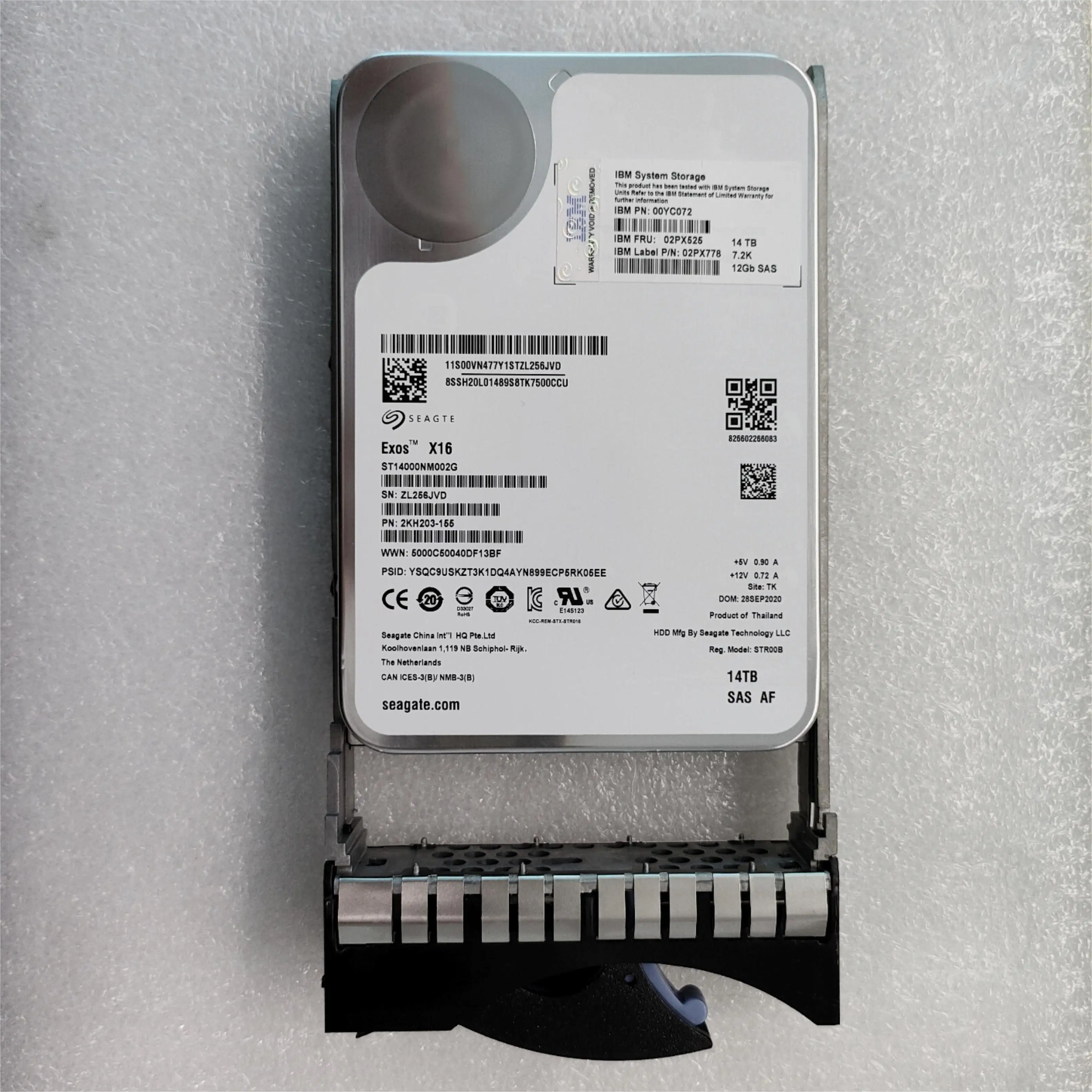 Good product  02PX525  02YC072  14T SAS 7.2K  12G 3.5 V5030E HDD Hard Disk