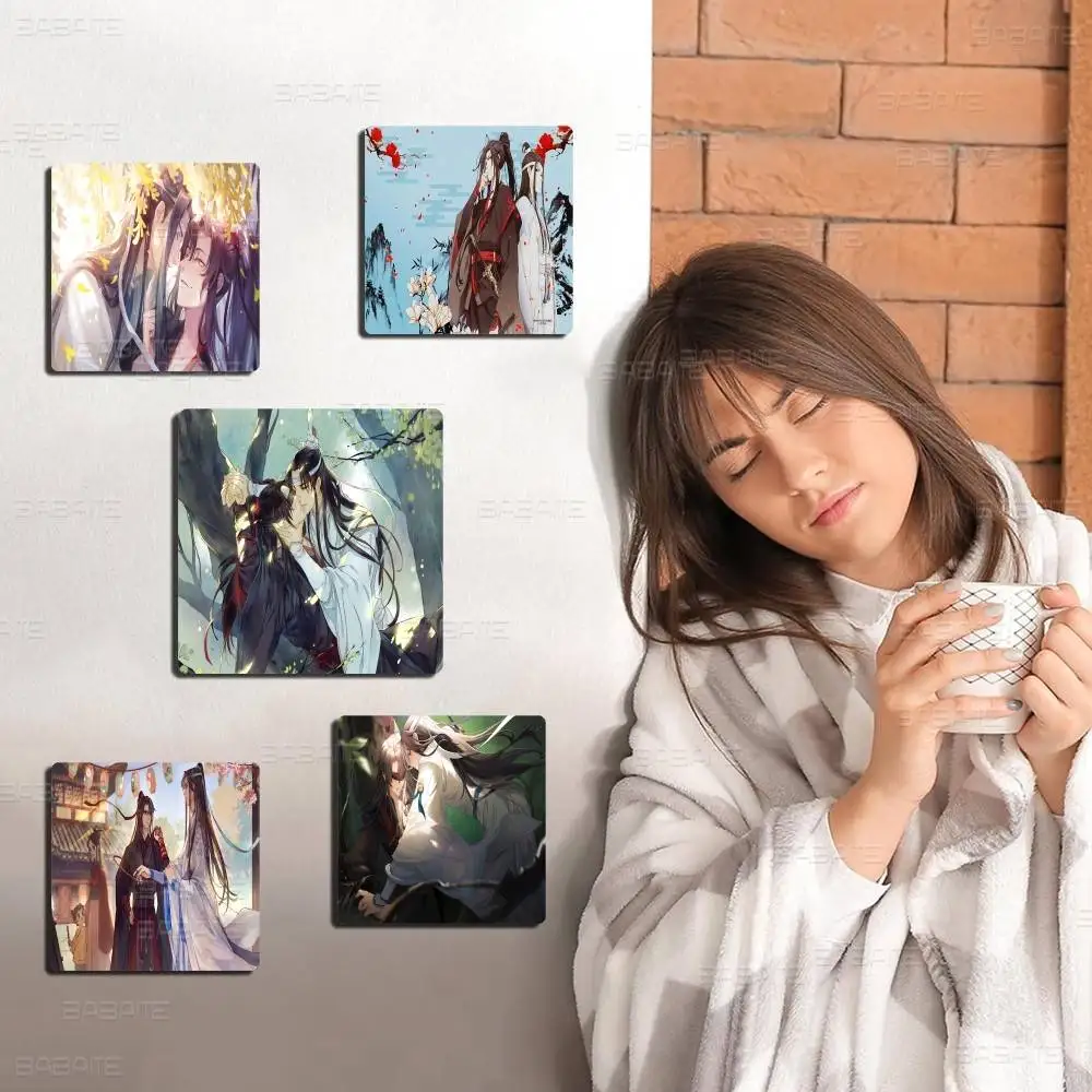 Anime Grandmaster Mo Dao Zu Shi 1pc Fridge Magnet Personalized Magnetic Photo Holder Square Picture Surface Fridge Magnets