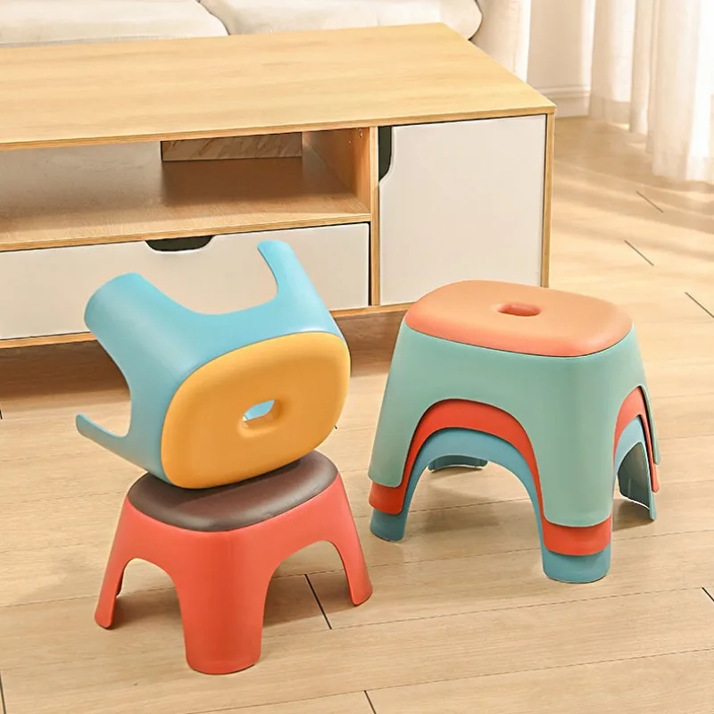 

Household Shoe Changing Stool Simple and Atmospheric Chinese Style Thickened Plastic Children Stool