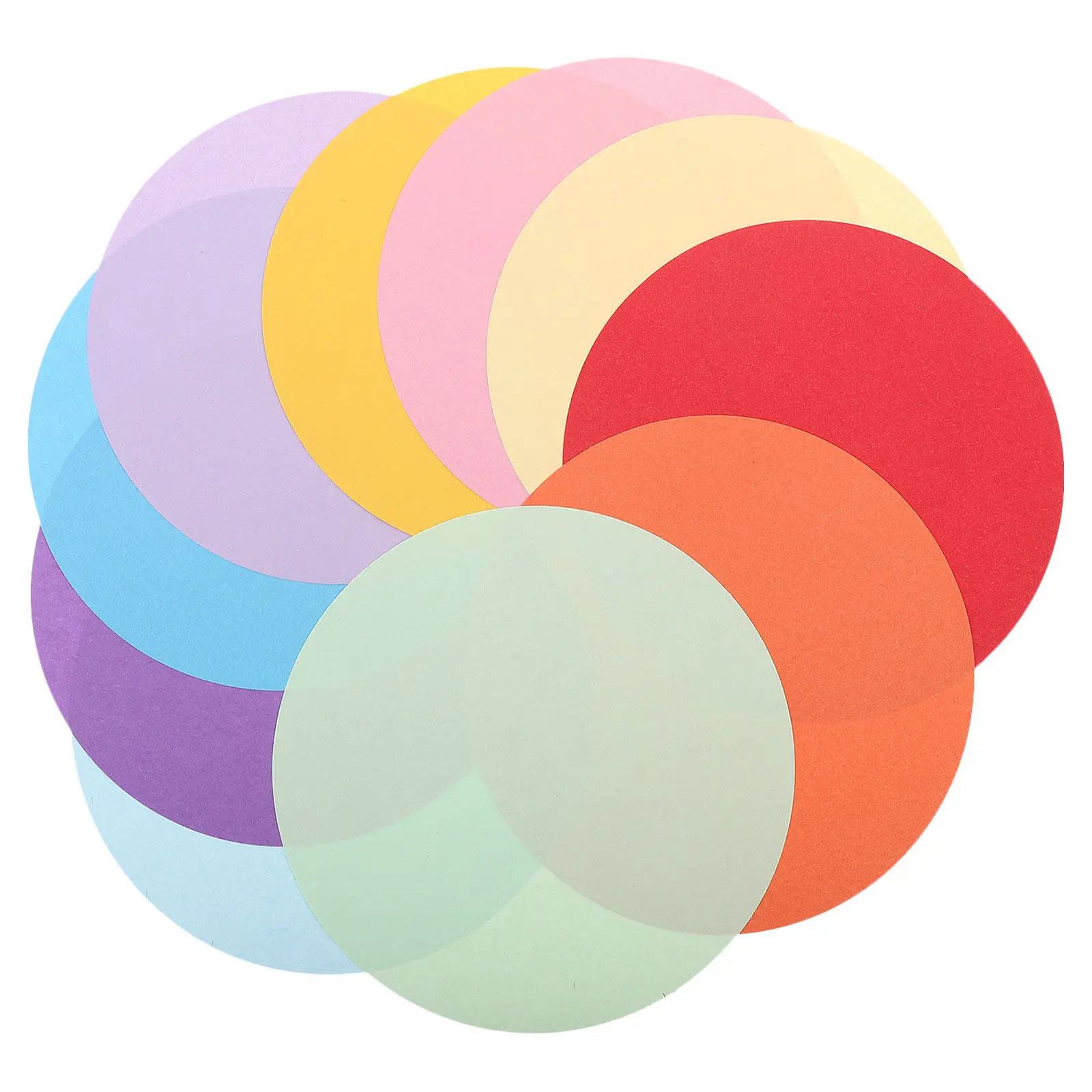 200Pcs Double Sided Origami Paper For Art Room Supplies Paper For Kids Round Handmade Colored Sheets Inch Bulk
