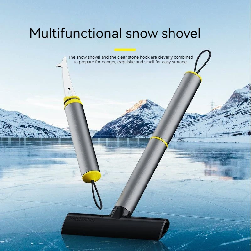 Car Ice Scraper Windshield Snow Removal Shovel Ice Breaker Snow Remover Cleaning Glass Brush TPU Winter Snow Brush Shovel Tool