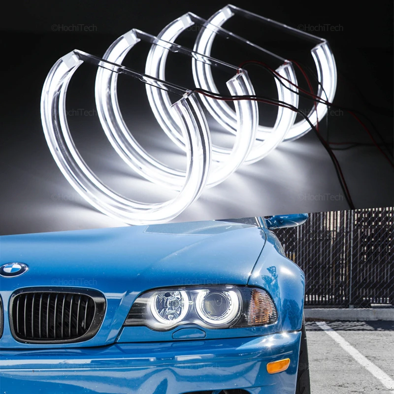 

for BMW 3 5 7 Series E36 E46 E39 E38 318tds 730iL 735i 320i 530i 540i Day light Crystal DTM Style Halo Ring Acrylic Angel eyes