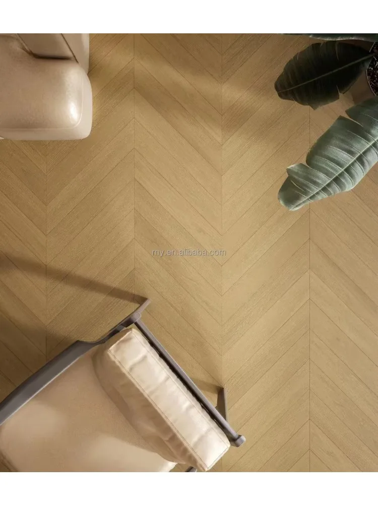 نسخة مخصصة من أرضية خشبية هندسية لأرضية خشب الجوز من خشب البلوط مع عملية مصقولة