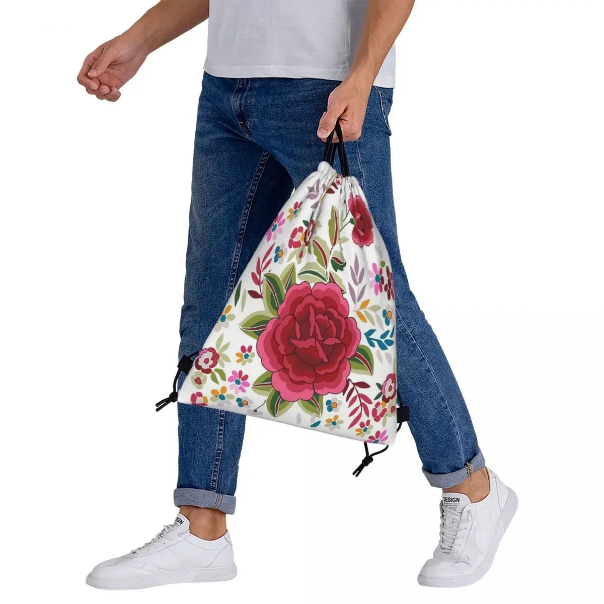 Mantn De Manila กระเป๋าเป้สะพายหลังกระเป๋าสตางค์แบบพกพา Drawstring Bundle กระเป๋ากีฬากระเป๋ากระเป๋าหนังสือสําหรับชายหญิงนักเรียน