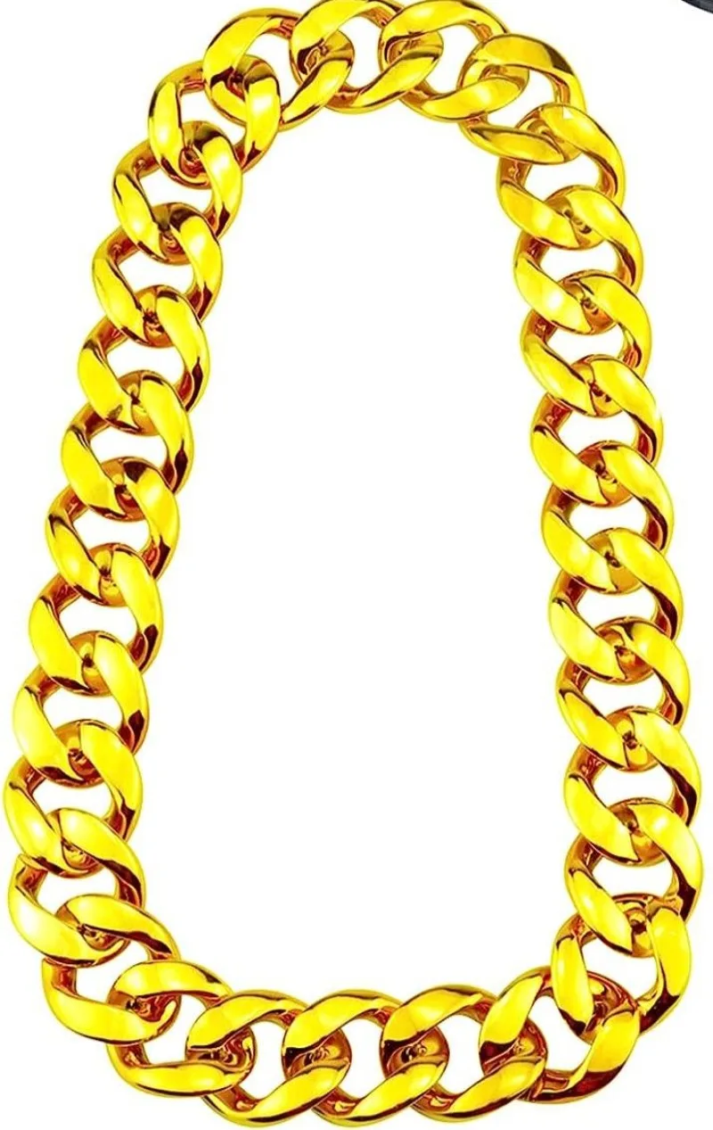 PESENAR-Disfraz de Hip Hop de los años 80, collar de oro falso, cadena de dinero, pierna torcida, gafas de sol Punk, anillo de dedo con símbolo de dólar adecuado