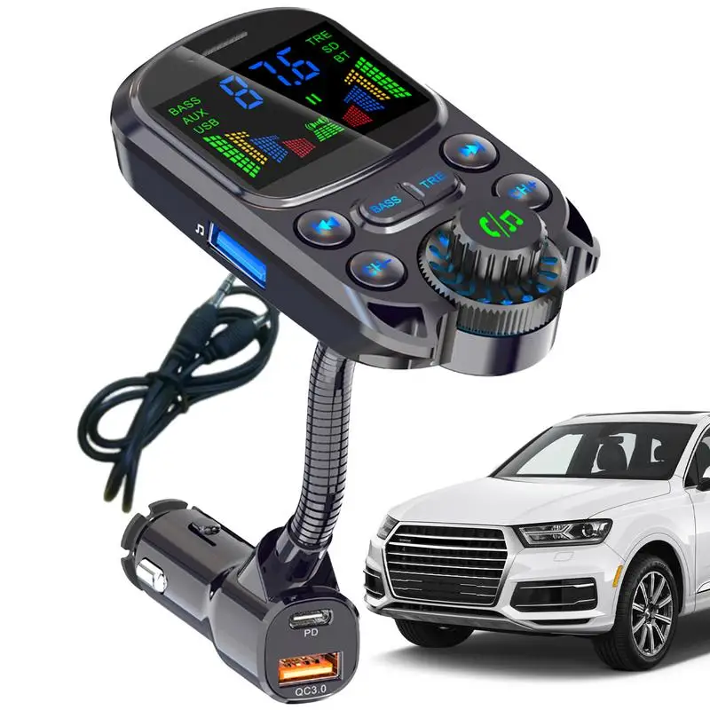 FM Transmitter Car Wireless USB Fast Charger Auto Aux Radio Mp3 Player Music Hands Free Car Kit