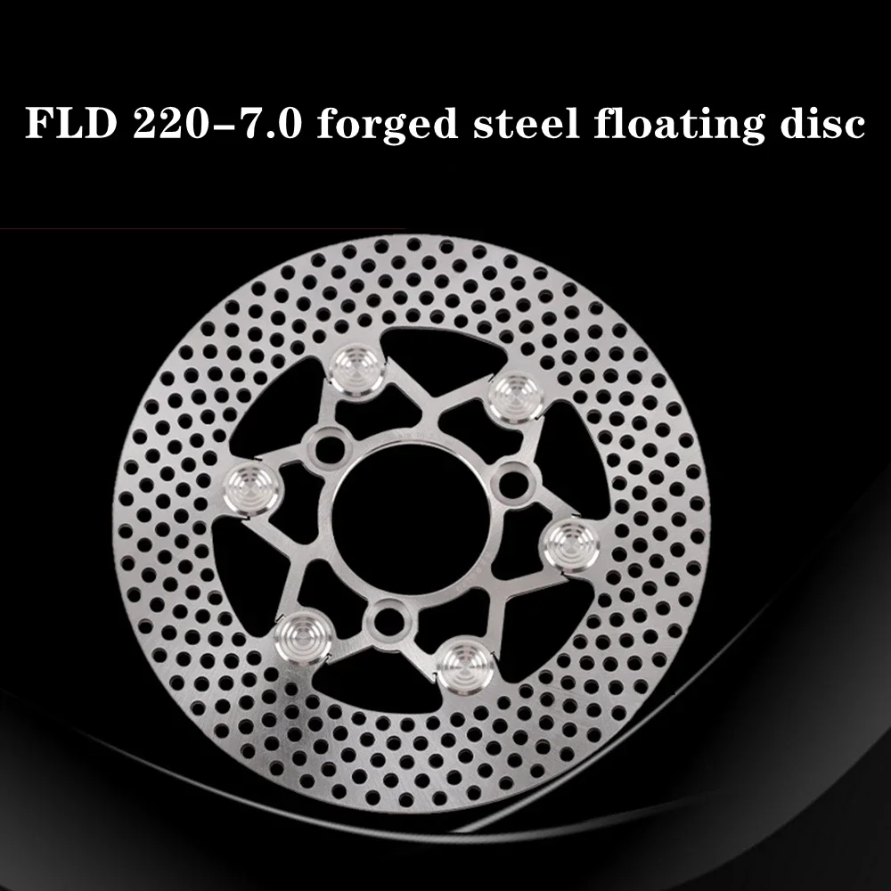 220*70 مللي متر مزورة الصلب العائمة القرص العالمي للدراجات النارية قرص فرامل لياماها ايروكس BWS RSZ JOG Force M3 Niu Ninebot E-سكوتر #4