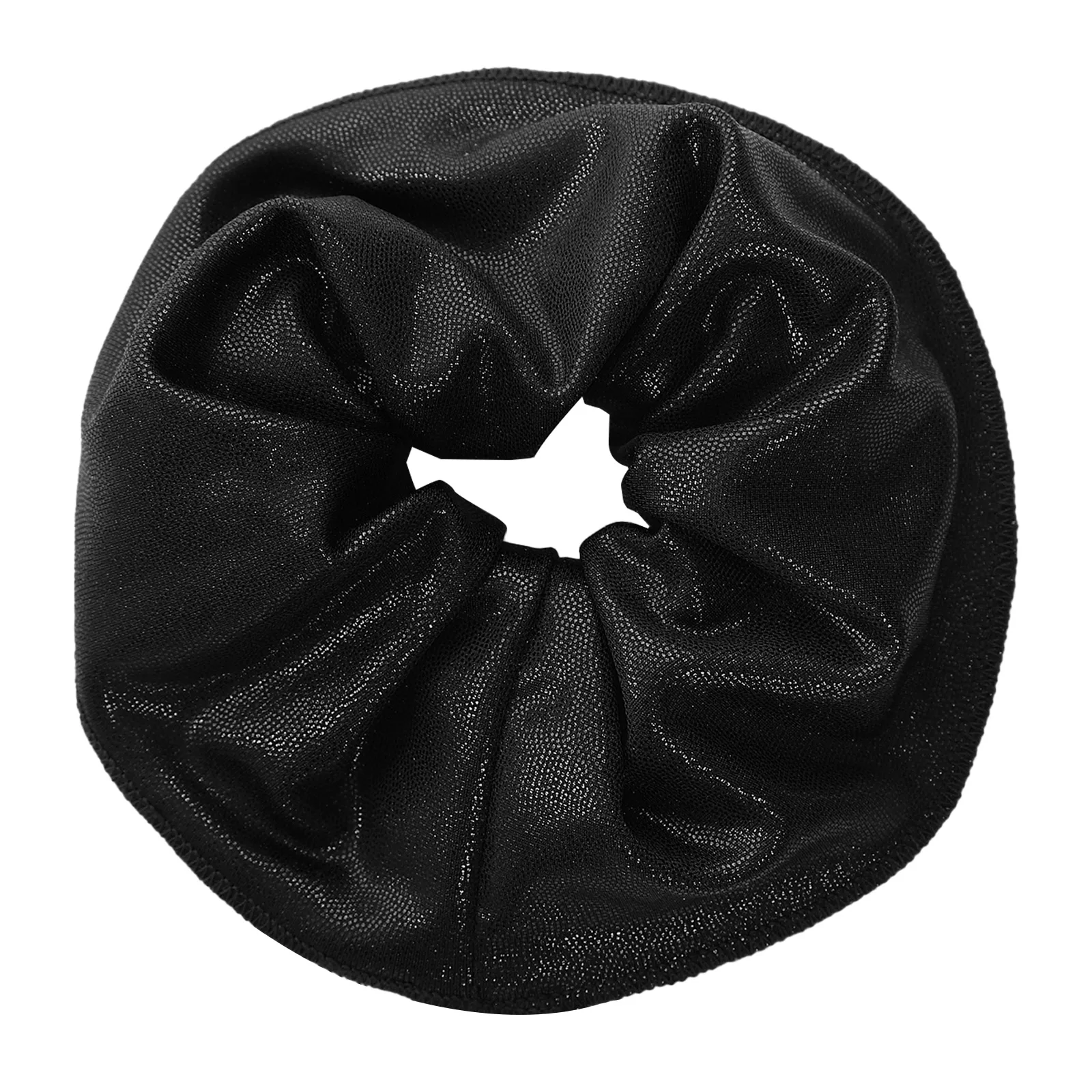 Mädchen-Gymnastik-Tanzbekleidung, kontrastfarbenes metallisches Trikot, überkreuzter Ausschnitt hinten, glänzende Strasssteine, Body, Shorts, Haarband