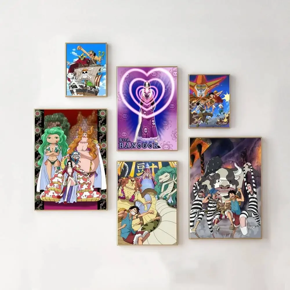 Peripheral Anime One Piece Lufei  Poster on Wall Art Canvas Painting Fight Picture for Teen-age Youths Room Wall Decor Gifts