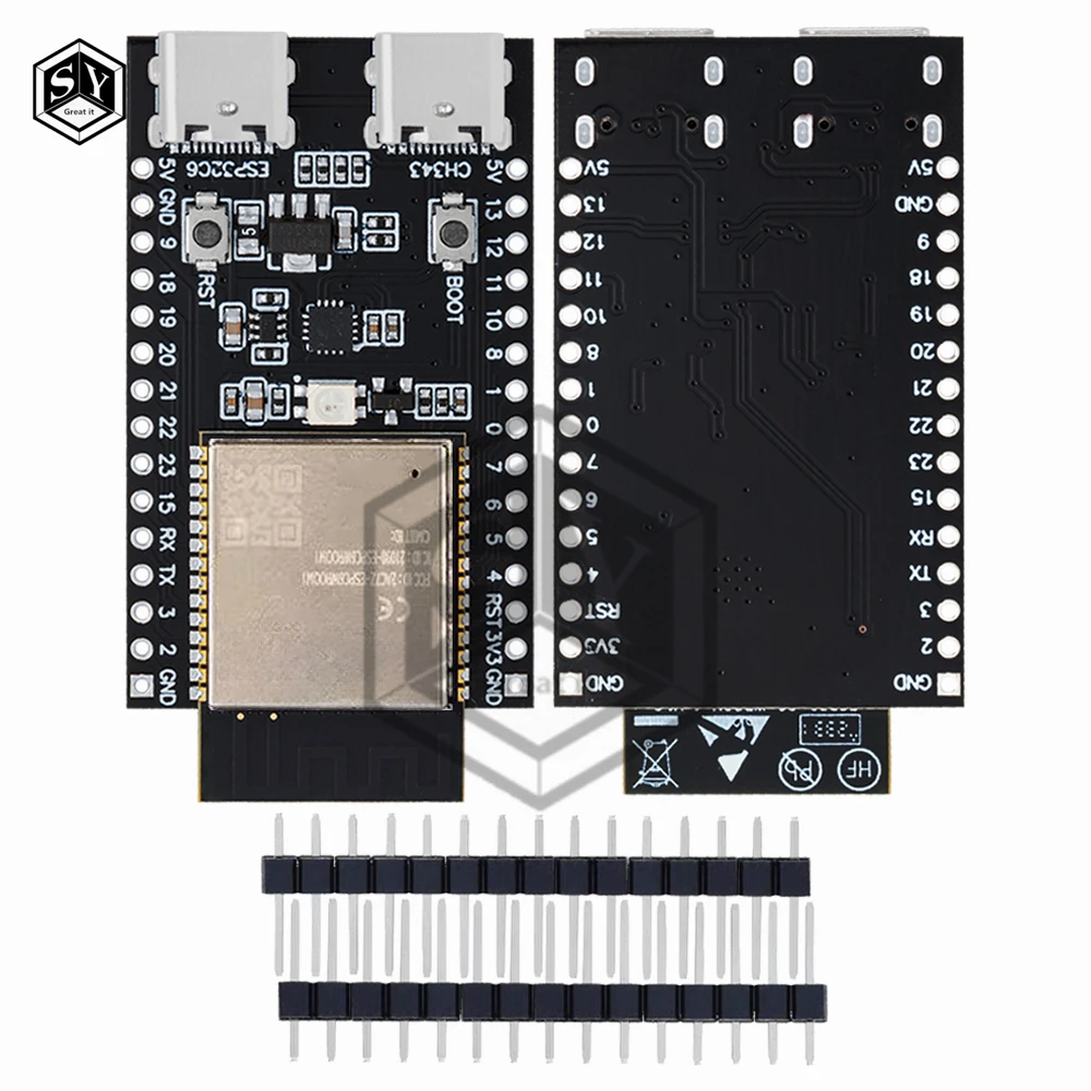ESP32 / ESP32-C6 WiFi + بلوتوث إنترنت الأشياء المزدوج Type-C مجلس التنمية الأساسية ESP32-C6-Dev-Kit C N16R8 #5