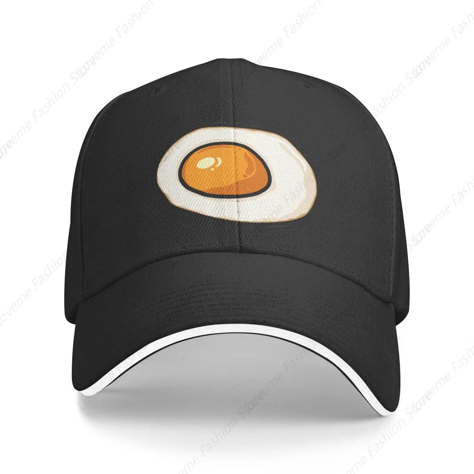 Omelette Baseball Cap Daily Outdoor Baseball Cap Breathable Sunshade Hat Adjustable Outdoor Sports Hat Travel Castette Unisex