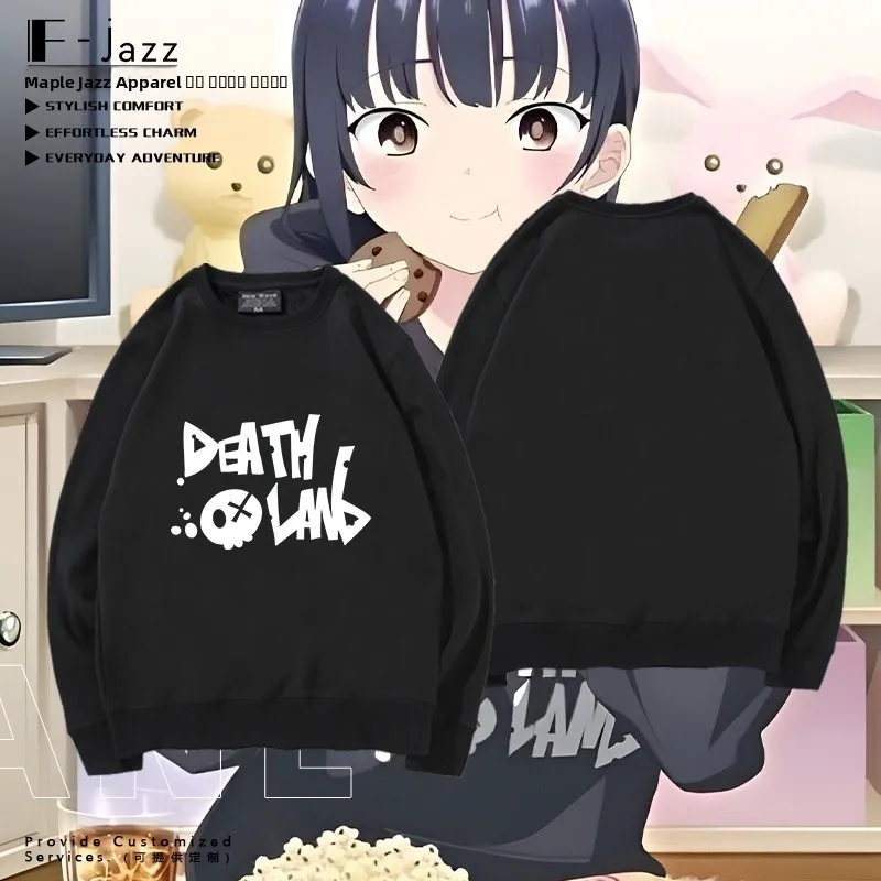 

Anime Mt Fuji round Ne Sweatirt Pure Cotton Loose Fit Comfortable Long Sve Casual Sle for Men And Women