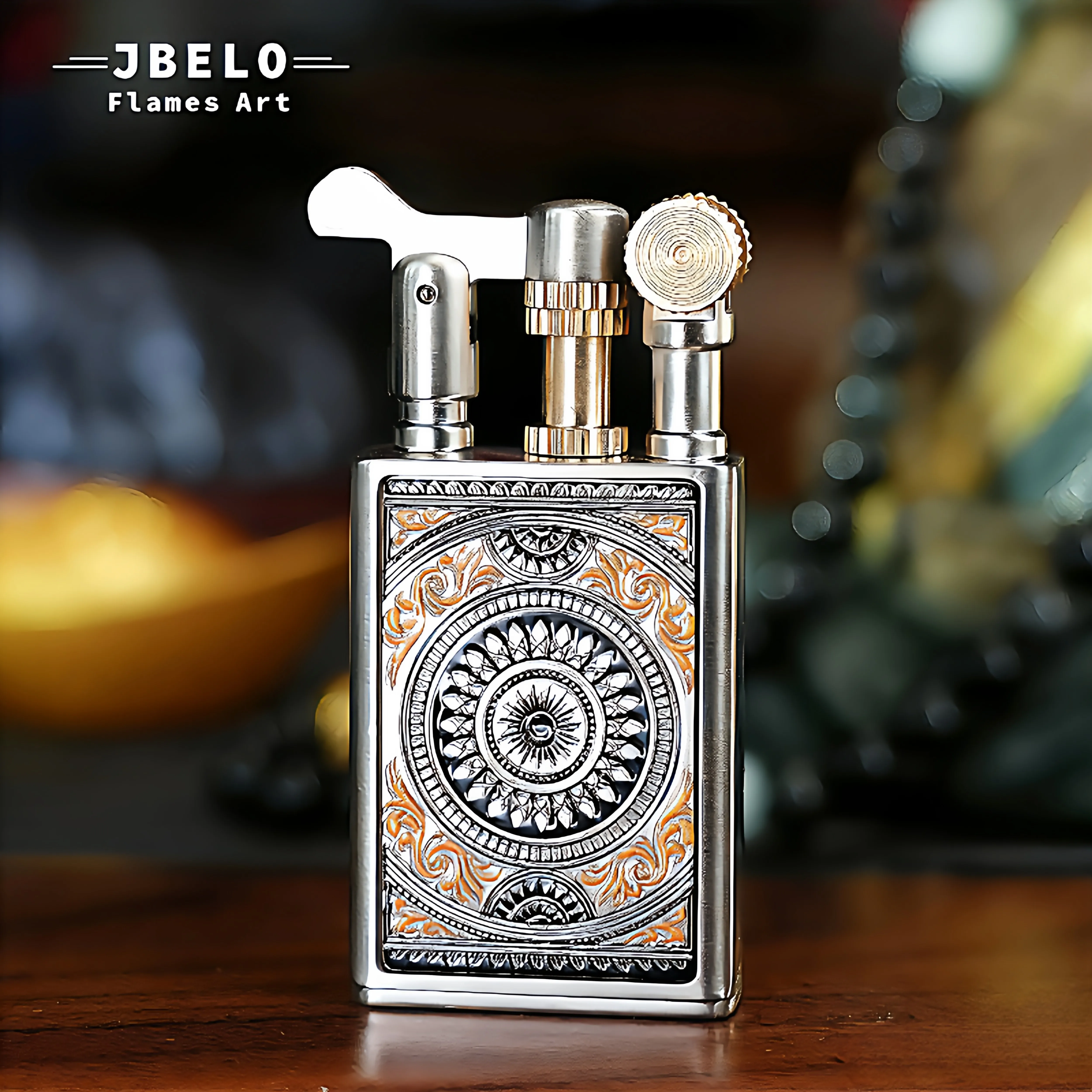 Vintage Metal Trench Lighter Grinding Wheel Wick Kerosenes Gasolines Lighter Antique Portable Cigarette Lighter Men Smoking