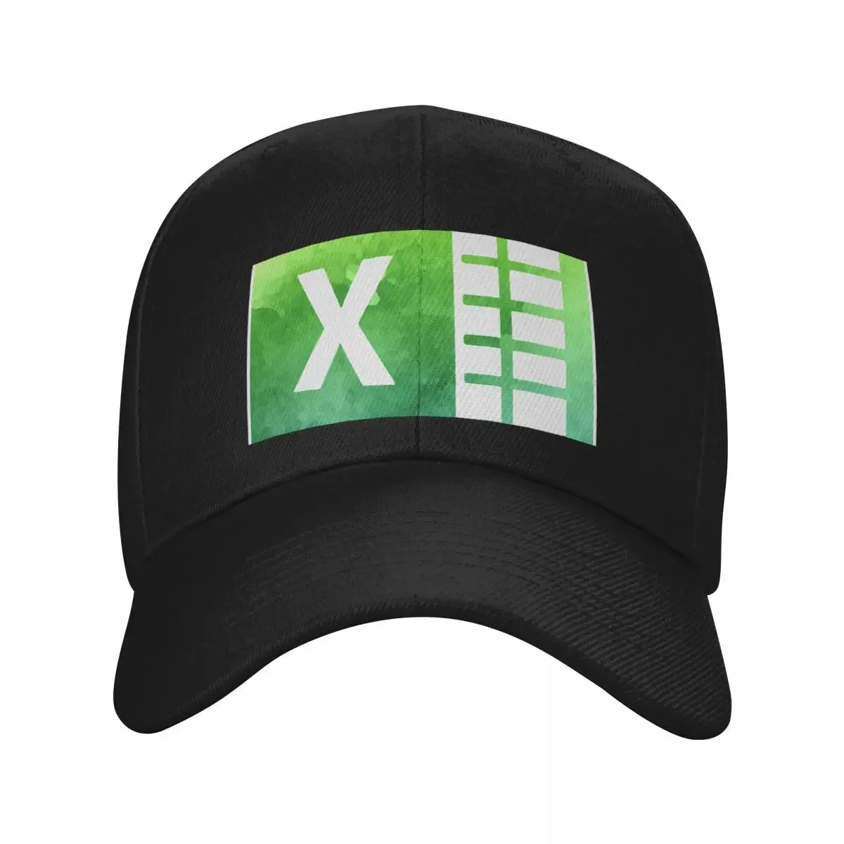 New Watercolor Excel Logo Baseball Cap Unique hats Streetwear Golf Hat dad hat Mens Caps Women's