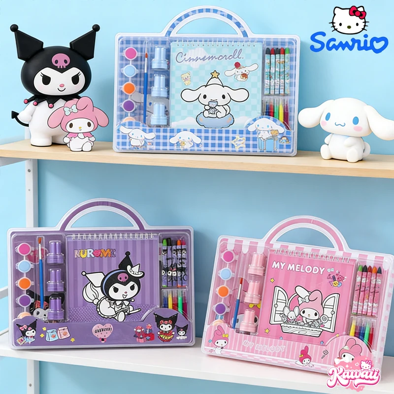 

Набор канцелярских принадлежностей Sanrio в ассортименте, Куроми, Май Мелоди, Синаморолл, детский набор для штампов и рисования, подарок на день рождения