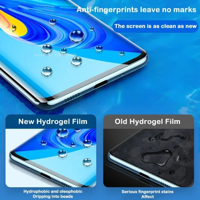 2Pcs Screen Protector Hydrogel Film For Xiaomi Poco X3 X4 NFC F3 F4 GT F1 F2 M3 M4 Pro Screen Protector For Mi 12 12X 11T Film