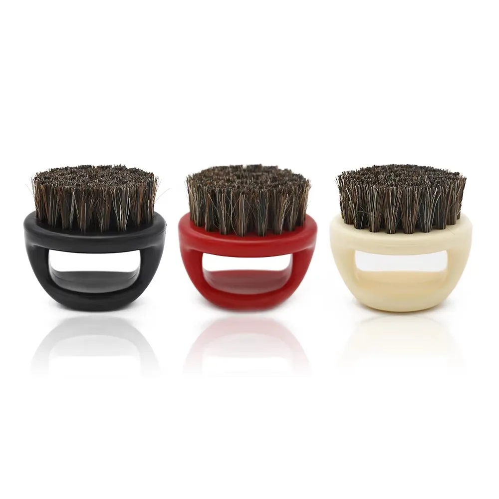 Boar Bristle Beard Brush with Handle & Pocket Mustache Comb, Beard Grooming Kit for Styling, Shaping & Smoothing Facial Hair
