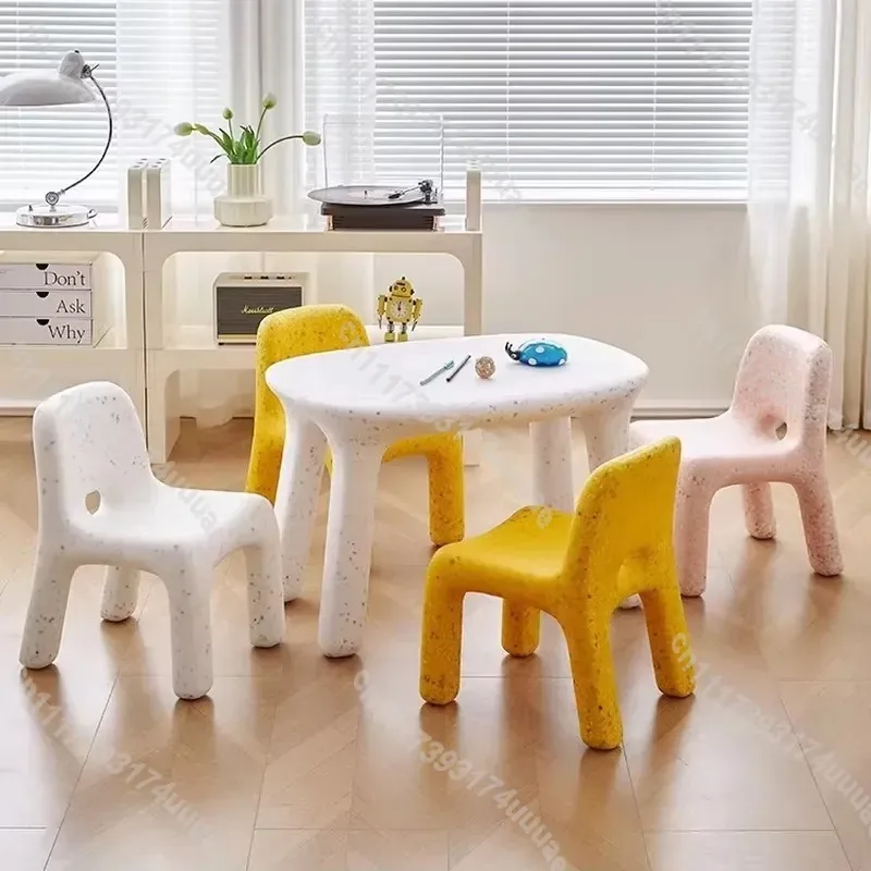 Modern PE Plastic Chair Multipurpose Indoor Outdoor Kids Seat for Kindergarten School Home Durable Lightweight Children Stool