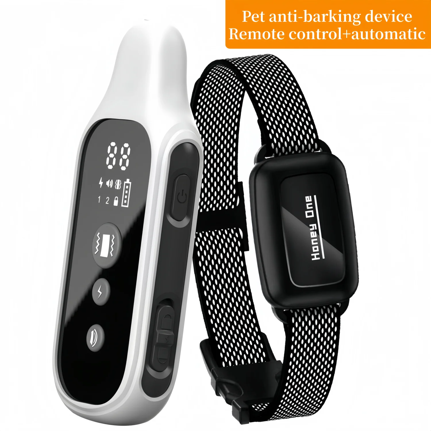 

YHLC Electric Dog Training Collar Detachable Bark Rechargeable Anti Barking Shock Vibration Collar for All Dogs Pet