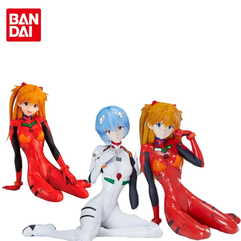 

EVA Original NEON GENESIS EVANGELION Ayanami Rei Asuka 18 Cm sitting position Anime Action Figures Toys for Boys Girls Kids Gift