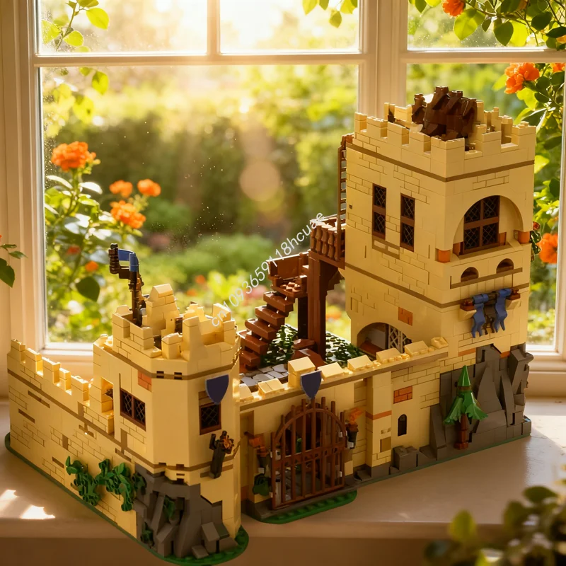 

1878pcs MOC MODULAR CASTLE BLACK FALCON PART 1 Model Building Christmas Gift Blocks Toy Architecture DIY Creative Idea Education