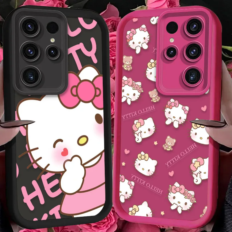 حافظة لهاتف سامسونج جالاكسي S24 S25 S23 Ultra S22 S21 Plus FE A36 A56 A26 A16 A06 A15 A25 A35 A55 5G غطاء ناعم